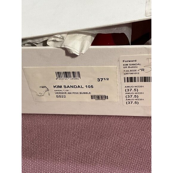 AMINA MUADDI Kim Patent Sandal in Bubble 37.5 New with Box Womens High Heels - Picture 11 of 13